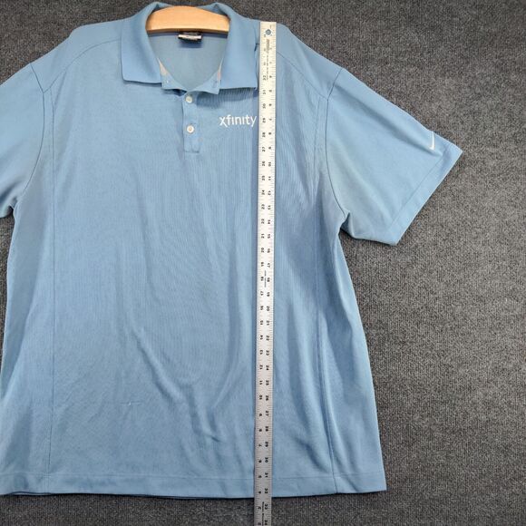 Nike Dri-Fit Men's Xfinity Golf Polo Shirt Blue 2XL XXL Short Sleeve Polyester - Picture 14 of 16